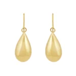 Brilliance Fine Jewelry 10K Yellow Gold Hollow Teardrop Dangle Earrings